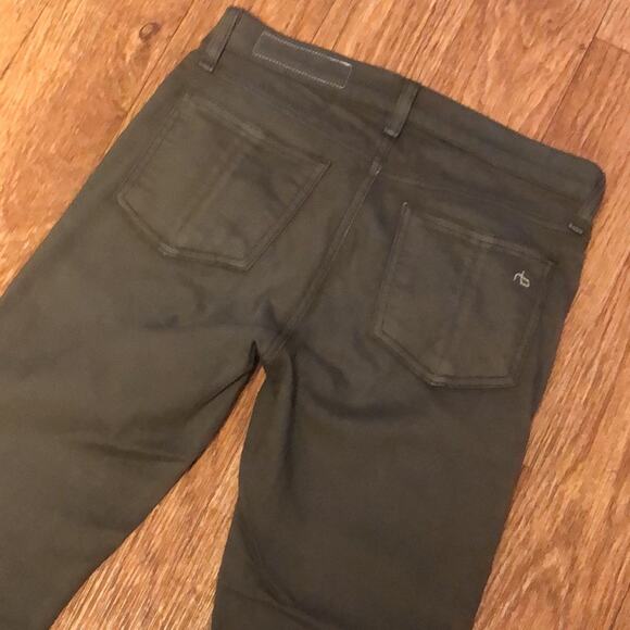 Rag & Bone Skinny Jeans in Distressed Fatigue Army Green Size 24 - Picture 8 of 12